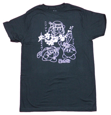 Kirby Nintendo Mens T-Shirt - Warrior Outfits Samurai Archer Swordsman