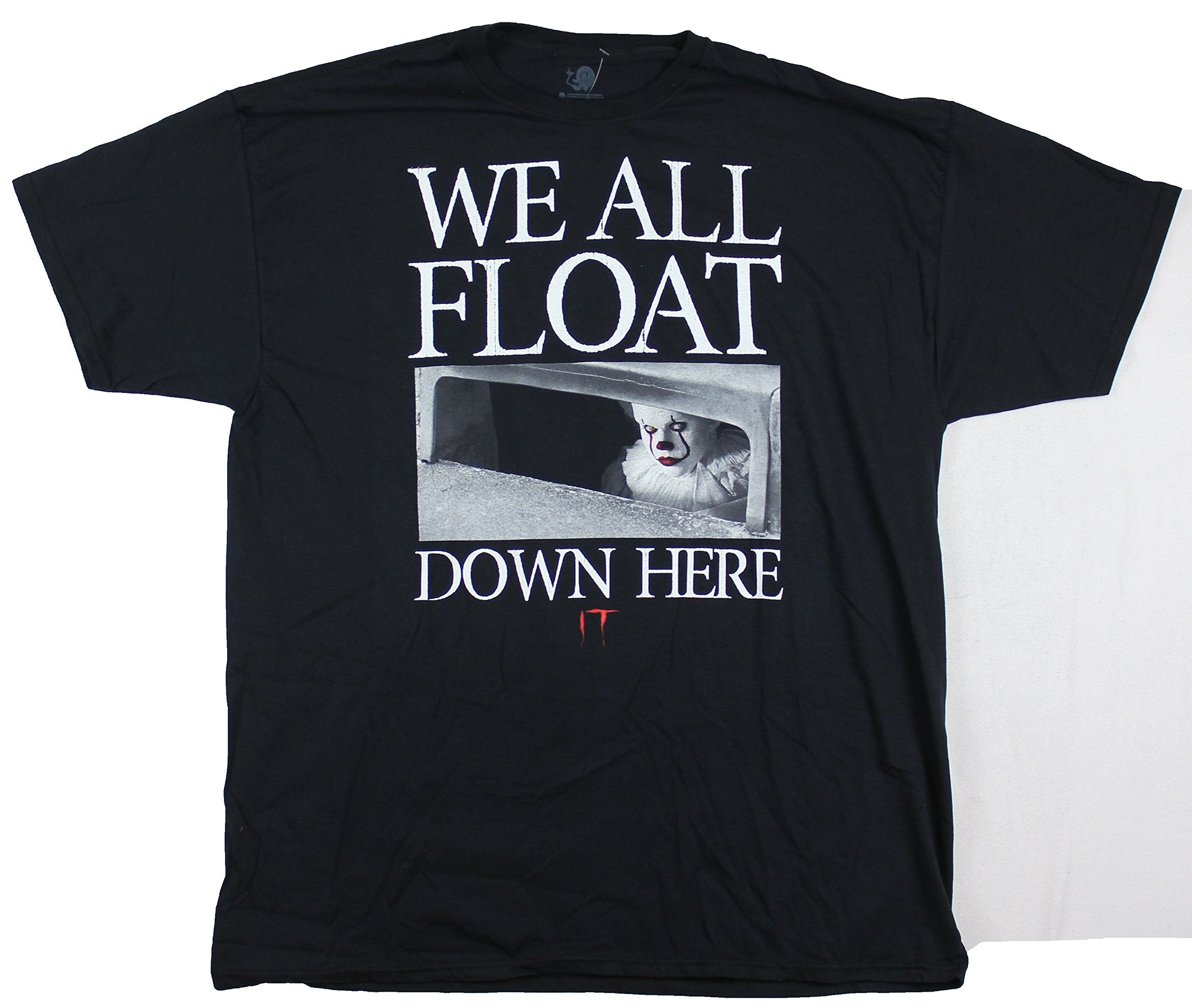 IT Stephen King's Mens T-Shirt - We All Float Down Here Sewer Smile