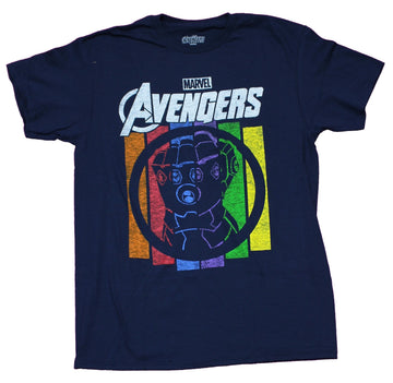 Avengers Mens T-Shirt - Rainbow Styled Infinity Gauntlet Image