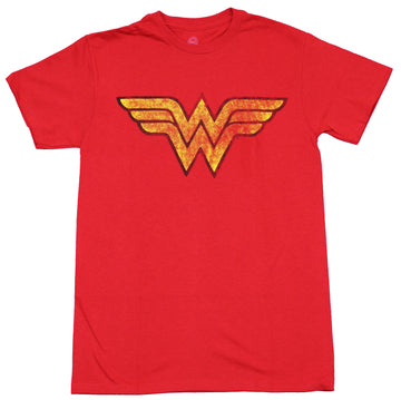 Wonder Woman Mens T-Shirt - Distressed WW Logo