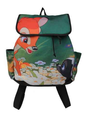 Disney Bambi Meets Flower Movie Image Slouch Backpack