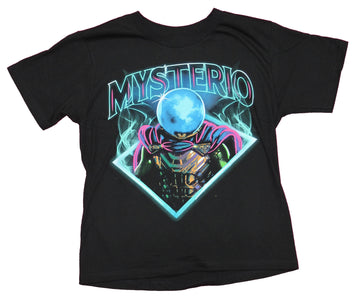 Spider-Man  Mens T-shirt - Mysterio Blue Smoke Image Under Logo