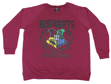 Harry Potter Mens Crewneck Sweatshirt - Hogwarts 4 Color Animal Crest