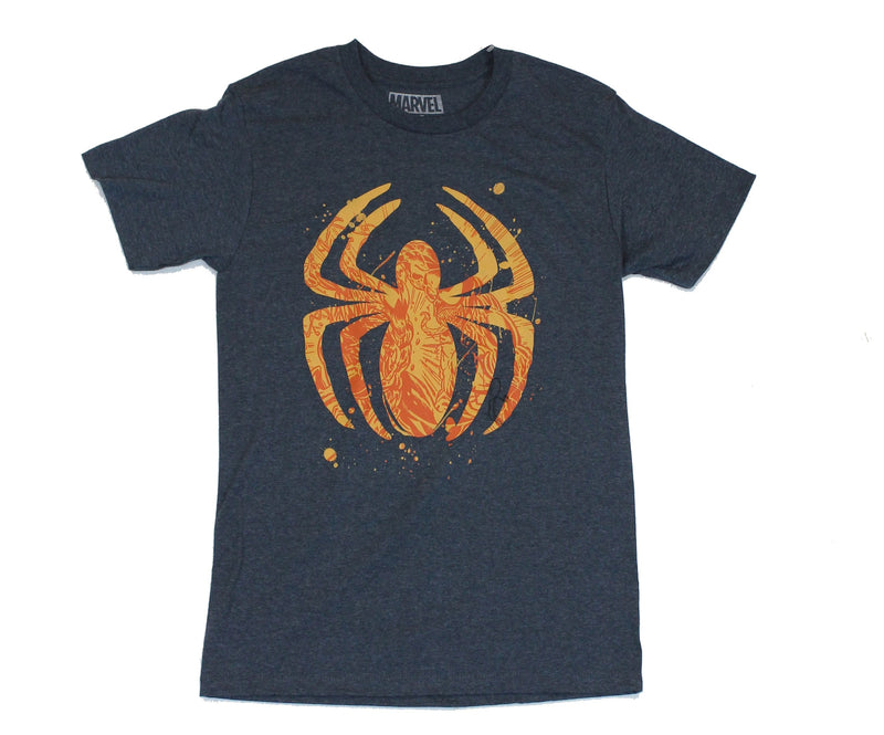 Spider-Man (Marvel Comics) Mens T-Shirt - Logo Filled With Venom Carnage Drawing