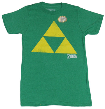 Legend of Zelda Mens T-Shirt - Very Simple Triforce Yellow Print