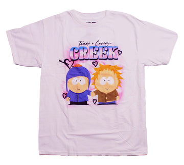 South Park Mens T-Shirt - Tweek + Craig= Creek Happy Image