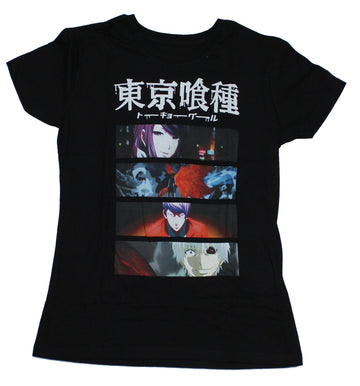 Tokyo Ghoul Girls Juniors T-Shirt - Character Action Still boxes
