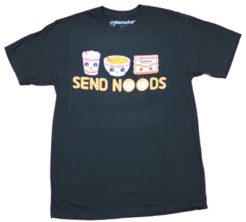 Maruchan Mens T-Shirt - Send Noods Chibi Style Noodles Image