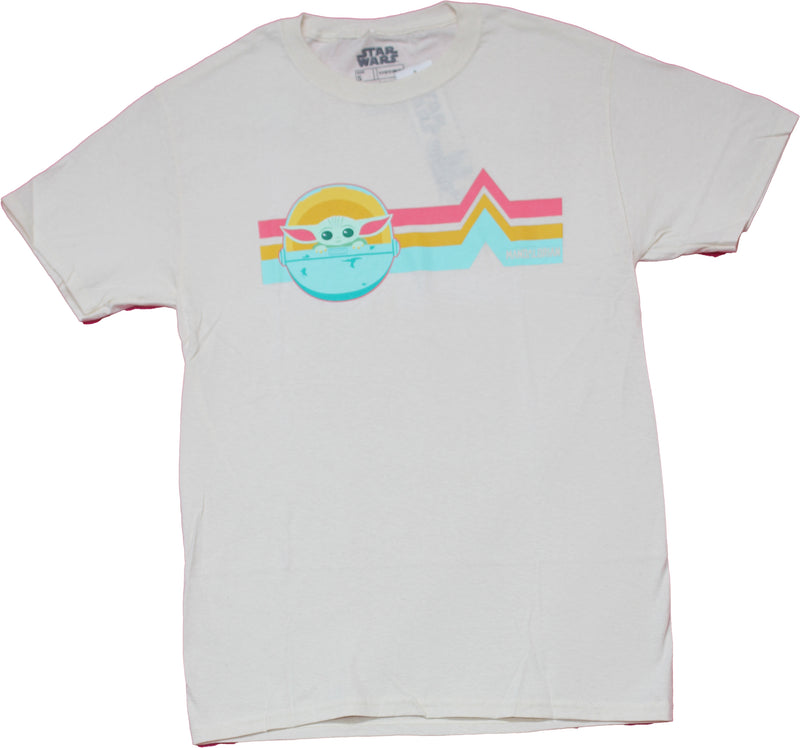 Star Wars The Mandalorian Mens T-Shirt - Grogu in Pastel Capsule