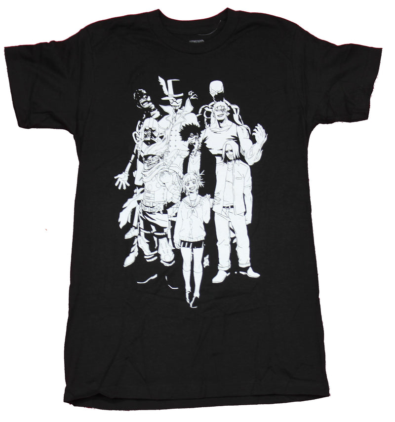 My Hero Academia Mens T-Shirt  - Vanguard Action Squad Group Front Logo Back