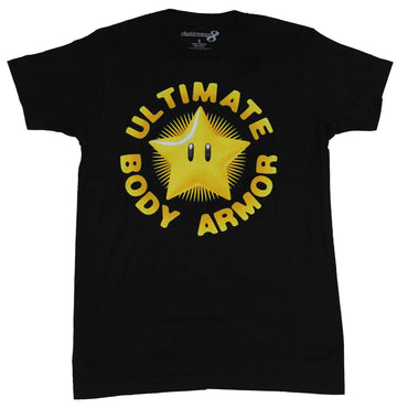 Super Mario Brothers Mens T-Shirt - Ultimate Body Armor Invincibility Star Image