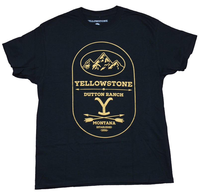 Yellowstone Mens T-Shirt  - Dutton Ranch Montana Brand Image - Inmyparentsbasement.com