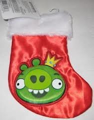 Angry Birds 6" Stocking Hat Pig Mini Red Christmas Stocking by Commonwealth