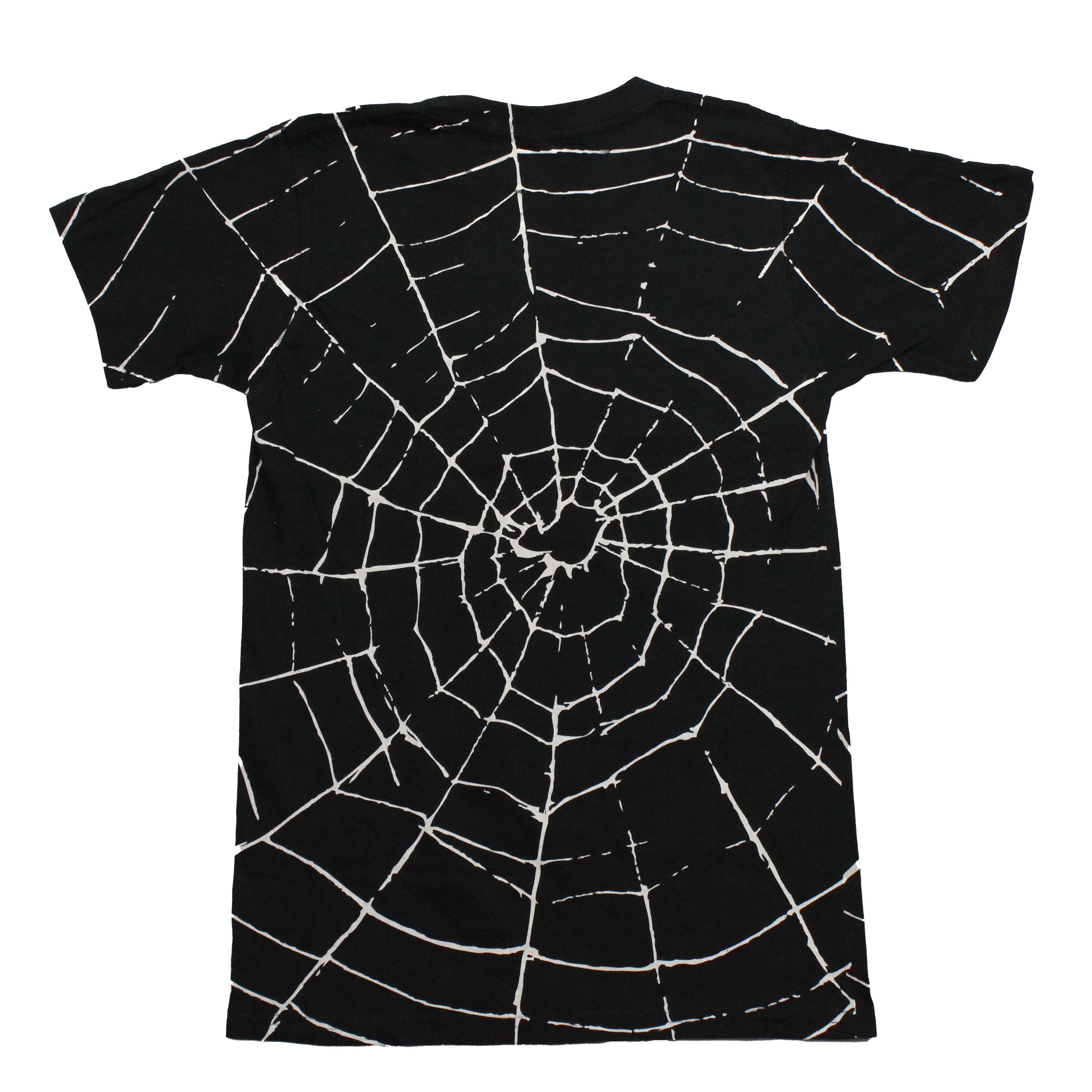 Spider-Man Mens T-Shirt - All Web Shirt Miles Morales Webbed Name All Over