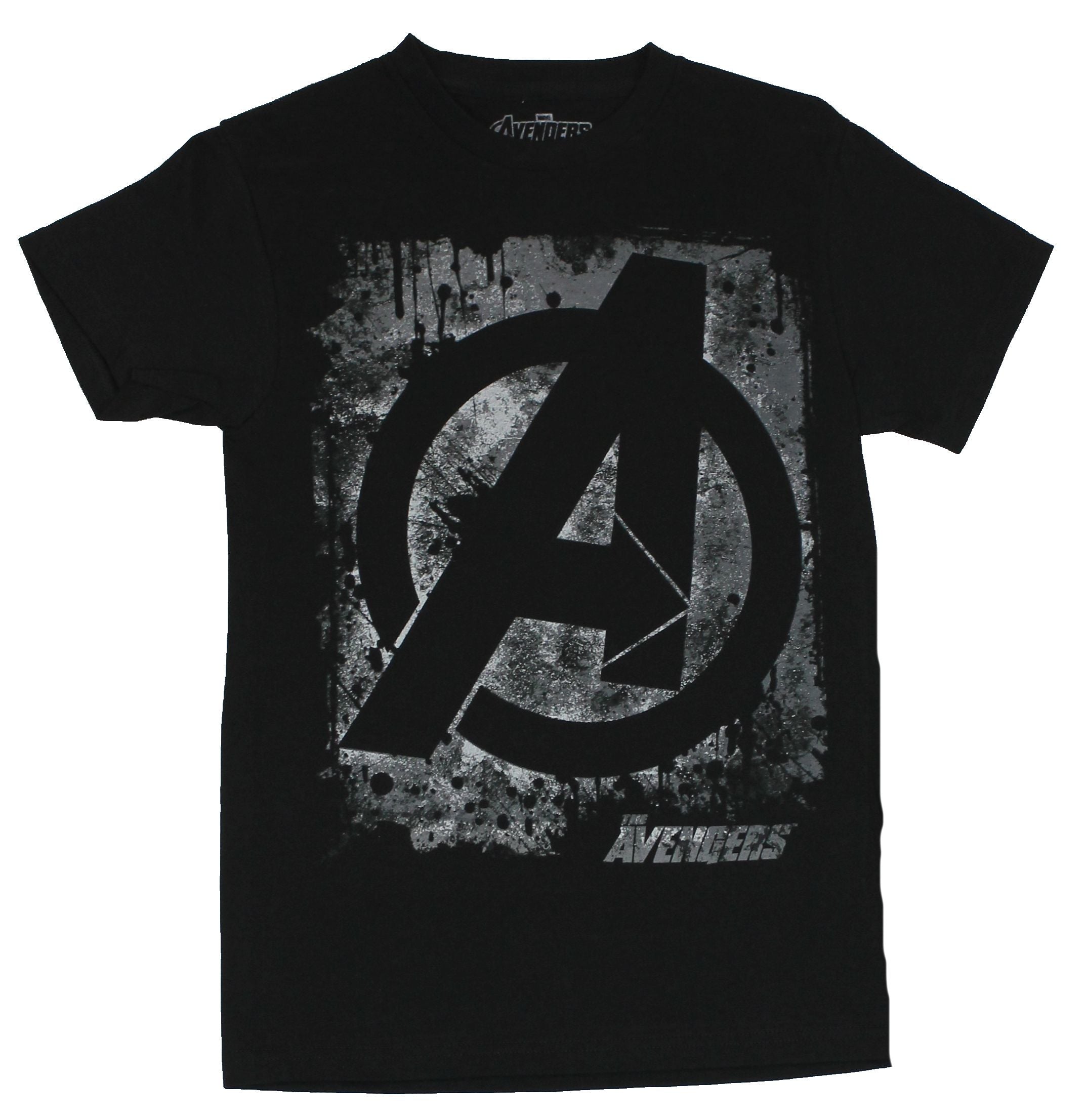 The Avengers (Marvel Comics) Mens T-Shirt - Sprayed and Stenciled A Logo