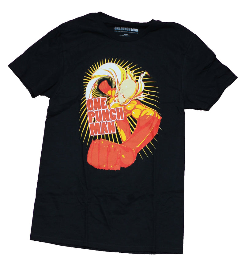 One Punch Man Mens T-Shirt - Big Yellow Orange Saitamma Shirt