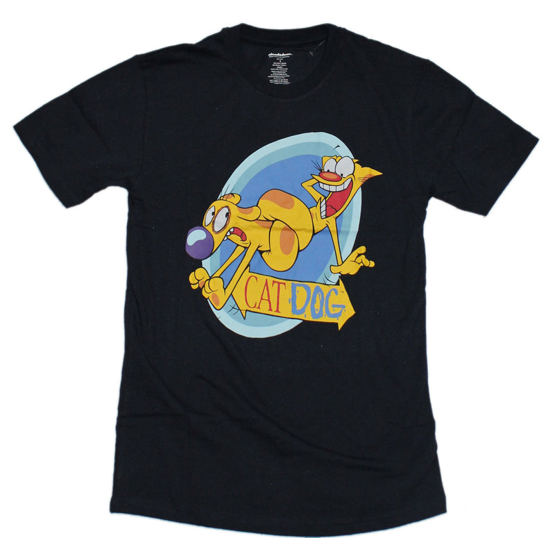 Catdog Mens T-Shirt  - Cat Dog Target Scream Image - Inmyparentsbasement.com