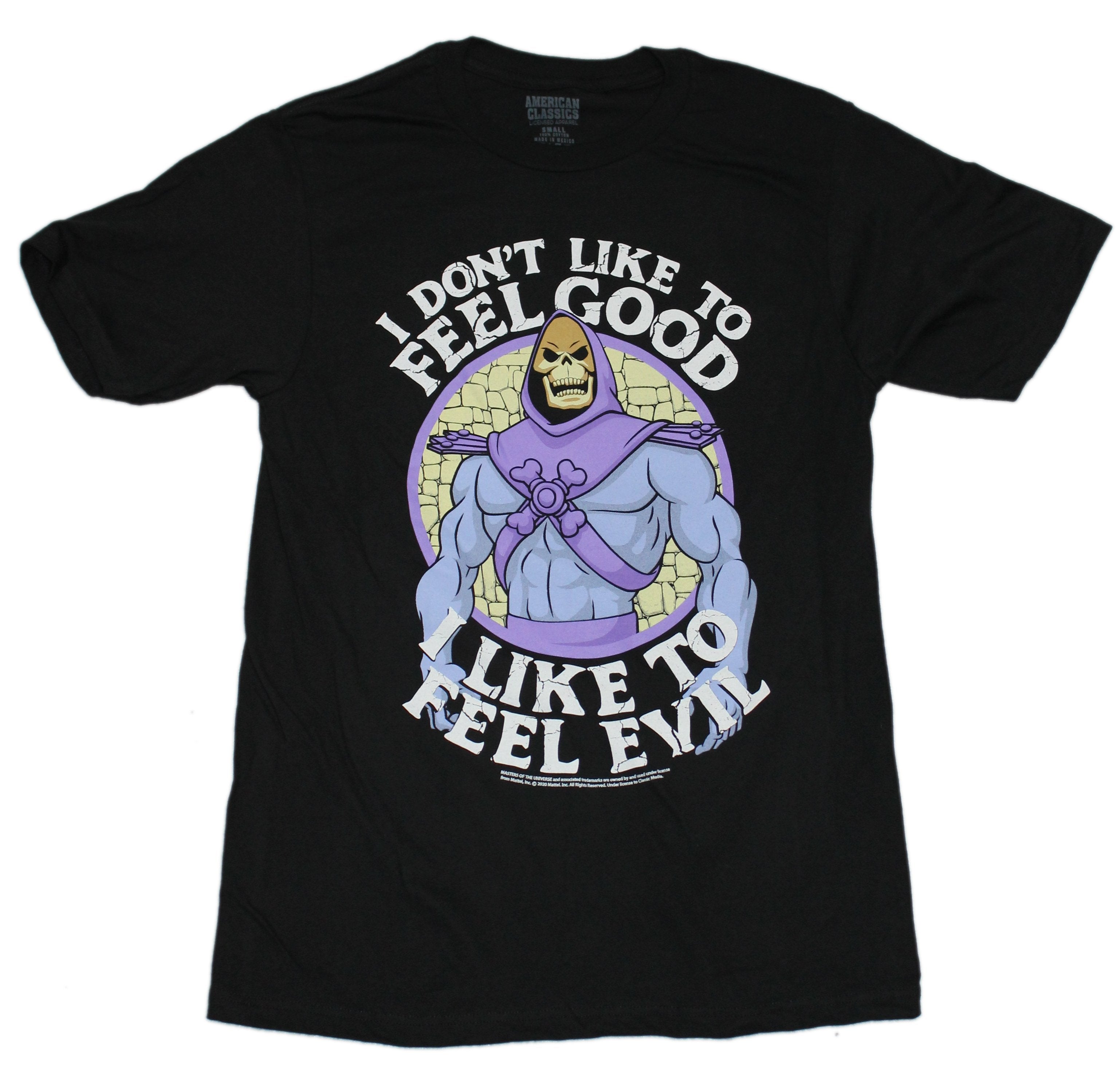 Masters of the Universe Mens T-Shirt - Skeletor I Like to Feel Evil