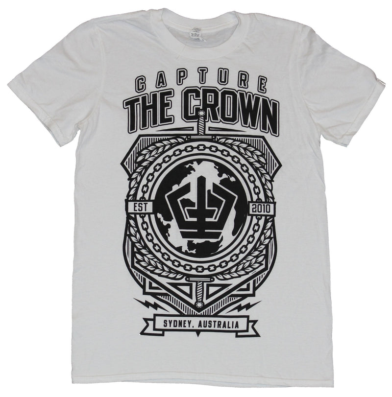 Capture the Crown Mens T-Shirt - Established 2010 Ornate Lined Crest - Inmyparentsbasement.com