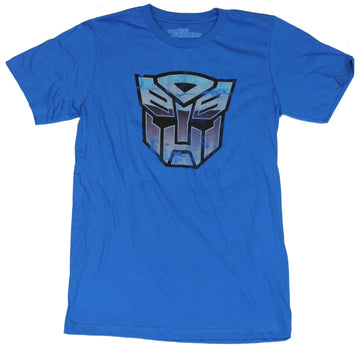 Transformers Mens T-Shirt -  Distressed Three Tone Autobot Logo Image