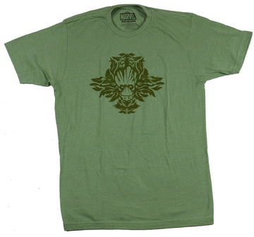 Guardians of the Galaxy Mens T-Shirt - Stylized Leafy Groot Image