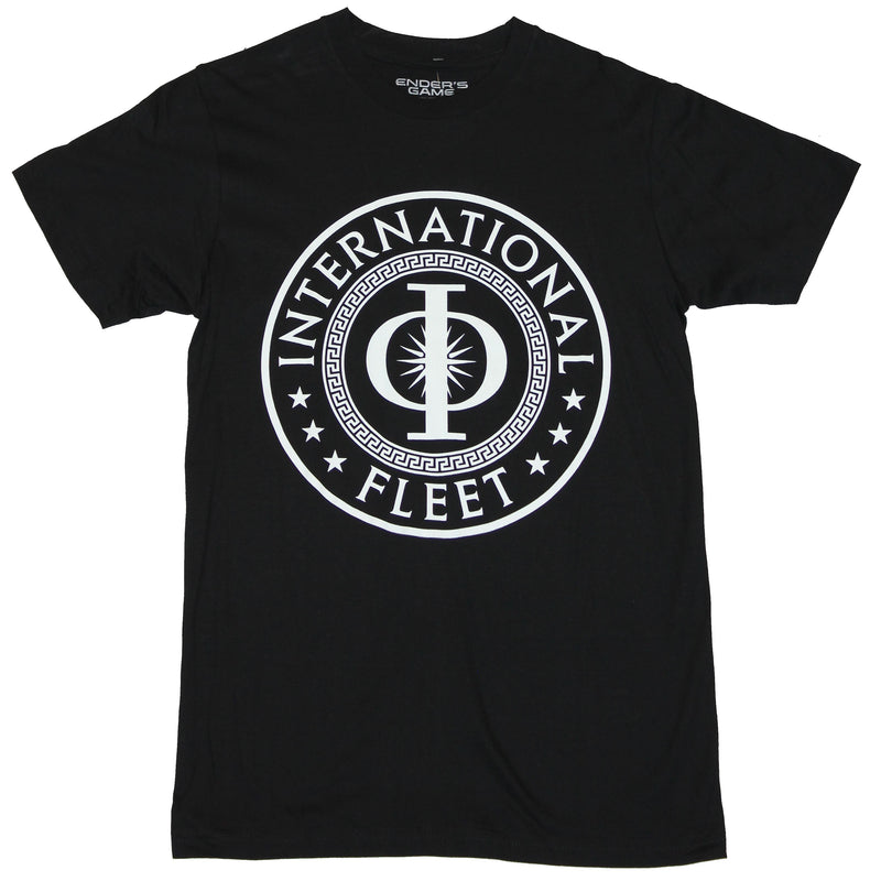 Ender's Game Girls Juniors T-Shirt -  International Fleet Circle Logo Image