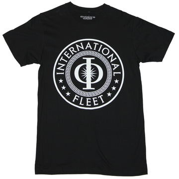 Ender's Game Girls Juniors T-Shirt -  International Fleet Circle Logo Image