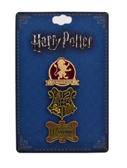 Harry Potter Gryffindor Lapel Pin Set | Courage, Hogwarts Logo Crest - Inmyparentsbasement.com