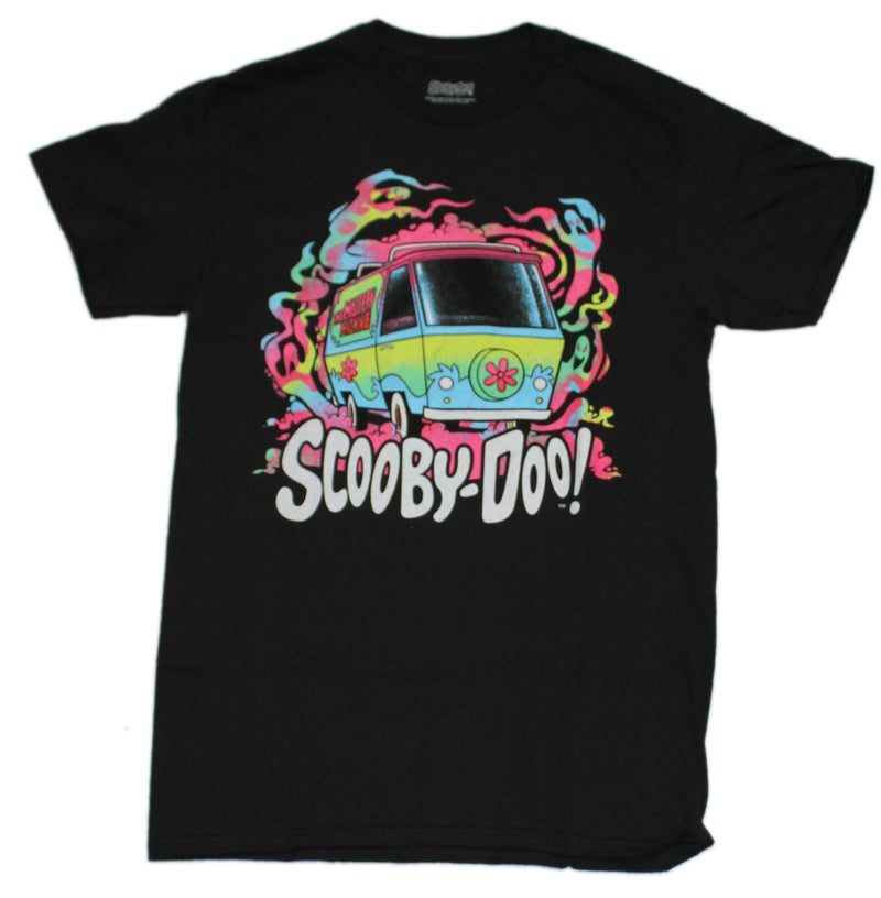 Scooby Doo Mens T-Shirt - Mystery Machine Neon Colors