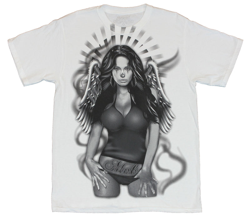 Mob Inc Mens T-Shirt  - Clown Angel Urban Wear Image - Inmyparentsbasement.com