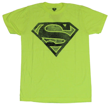 Superman (DC Comics)  Mens T-Shirt - Dotted Gray Classic Logo Image