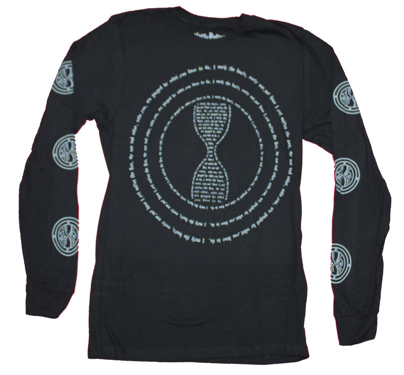 Harry Potter Long Sleeve Mens T-Shirt -  Hermione's Time Turner Spell Repeated