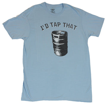 Crude Attitude Mens T-Shirt  - I'd Tap That Keg Image