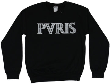 PVRIS Mens Crewneck Sweatshirt - White Letter Logo Image