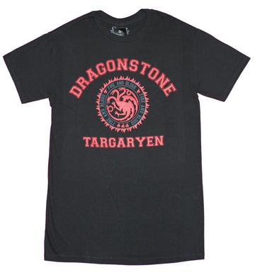 Game of Thrones Mens T-Shirt  - Dragonstone Targaryen with Dragon Sigil Image