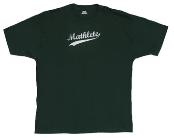 Mathlete Mens T-Shirt  - Script Style Logo Image