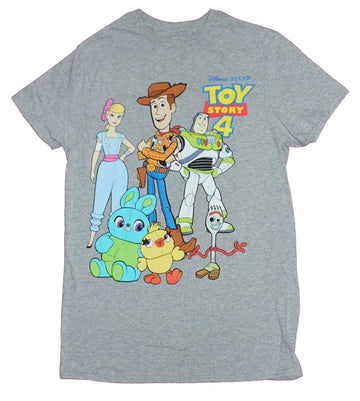Toy Story 4 Mens T-Shirt - Woody Buzz Bopeep & More Next to Logo