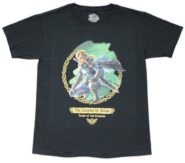 Legend of Zelda Mens T-Shirt Tears of the Kingdom Link Crouching Pose