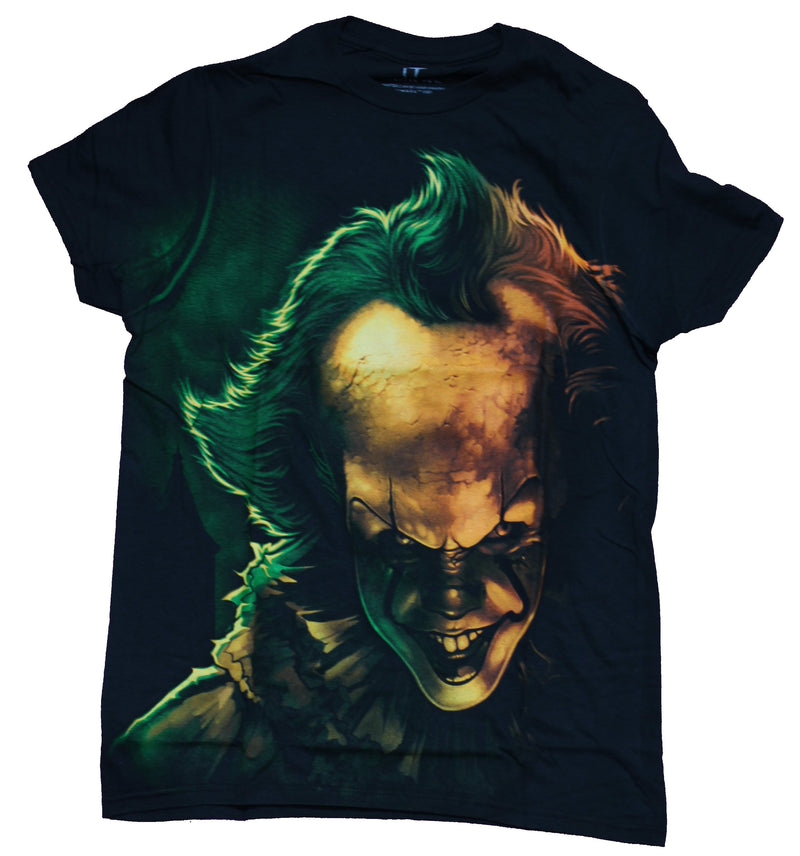 It  Mens T-Shirt - Glowing  Yellow Giant Side Face Image