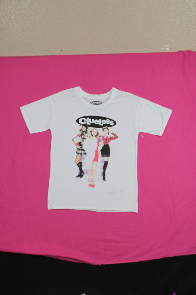 Clueless Girls Juniors T-Shirt- Girls Under Logo Poster Image