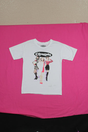 Clueless Girls Juniors T-Shirt- Girls Under Logo Poster Image