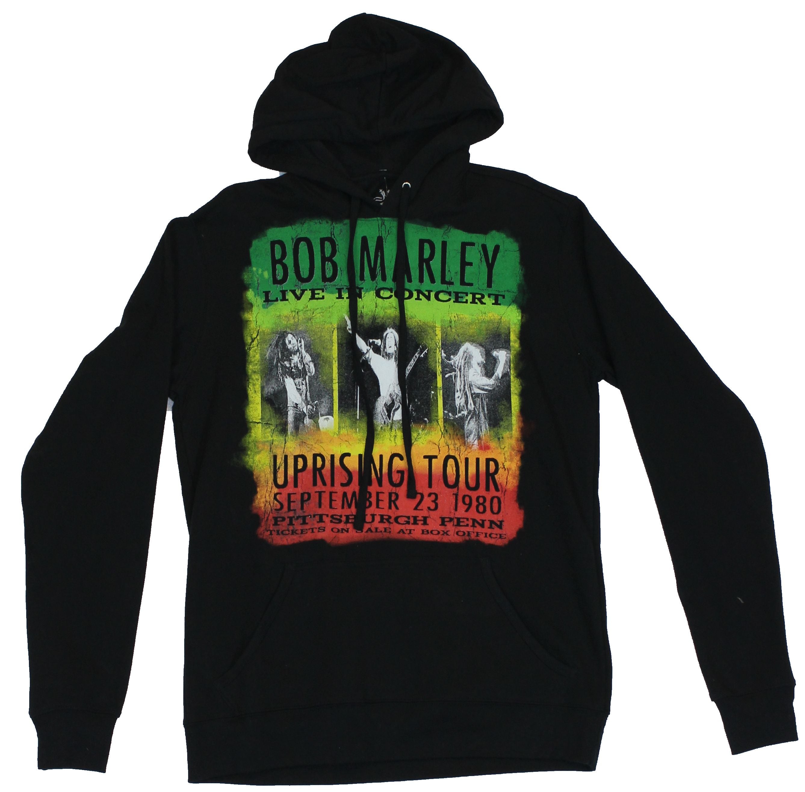 Bob Marley Pull Over  Hoodie Sweatshirt -  Uprising Tour 1980 Live in Concert