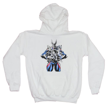 My Hero Academia Girls Juniors Hoodie Sweatshirt - All Might Over Attacking Class 1A