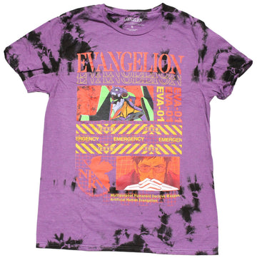 Evangelion Mens T-Shirt - EVA-01 Hands Clasped Under Emergency Code