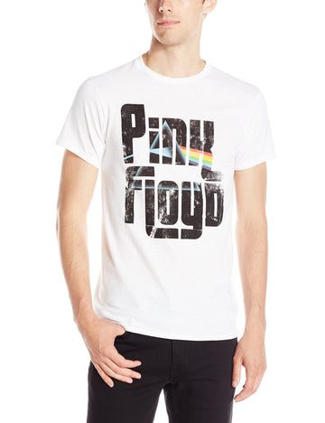 Pink Floyd Mens T-Shirt - Distressed Name Darkside Style