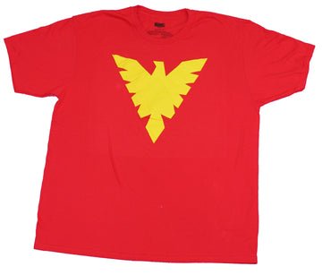X-Men Mens T-Shirt- Dark Phoenix Simple Red Yellow Costume Front