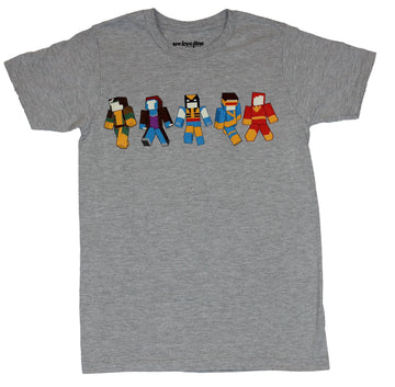 X-men (Marvel Comics)  Mens T-Shirt - Simple Pixel Gambit Rogue Wolverine & More