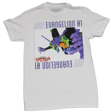Evangelion Mens T-Shirt - 01 Mech Attack Box Image