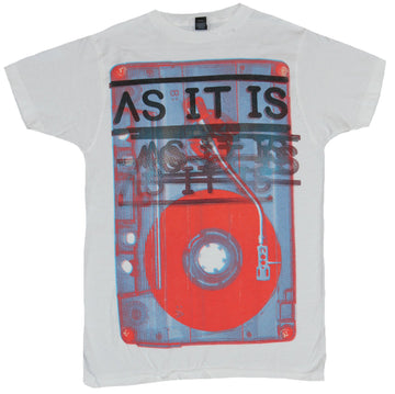 As It Is Mens T-Shirt - red Blue X-Ray Style Record Player Image