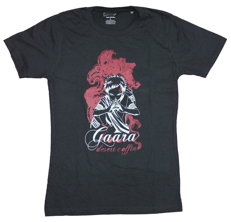 Naruto Shippuden Girls Juniors T-Shirt  -Gaara Desert Coffins Style Image